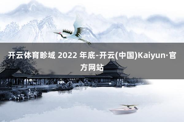 开云体育畛域 2022 年底-开云(中国)Kaiyun·官方网站