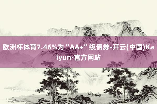 欧洲杯体育7.46%为“AA+”级债券-开云(中国)Kaiyun·官方网站