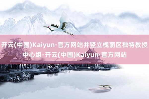 开云(中国)Kaiyun·官方网站并竖立槐荫区独特教授中心组-开云(中国)Kaiyun·官方网站